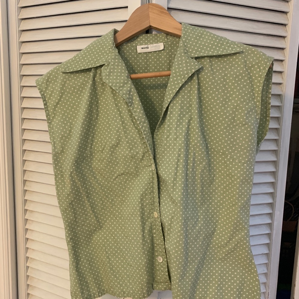 Cute polka dotted Wayne Cooper sleeveless top